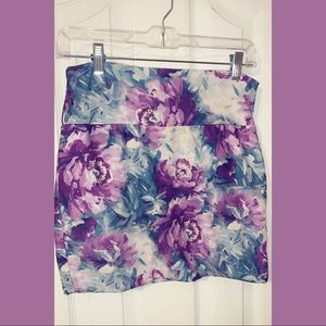 Flower mini skirt